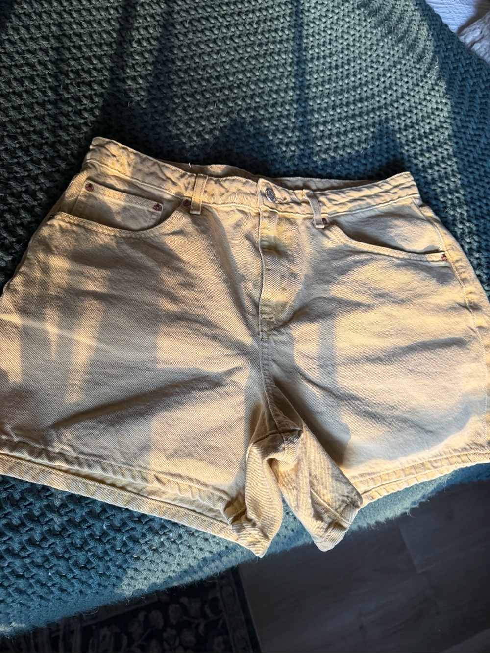 BDG Mustard Yellow High-Rise Shorts